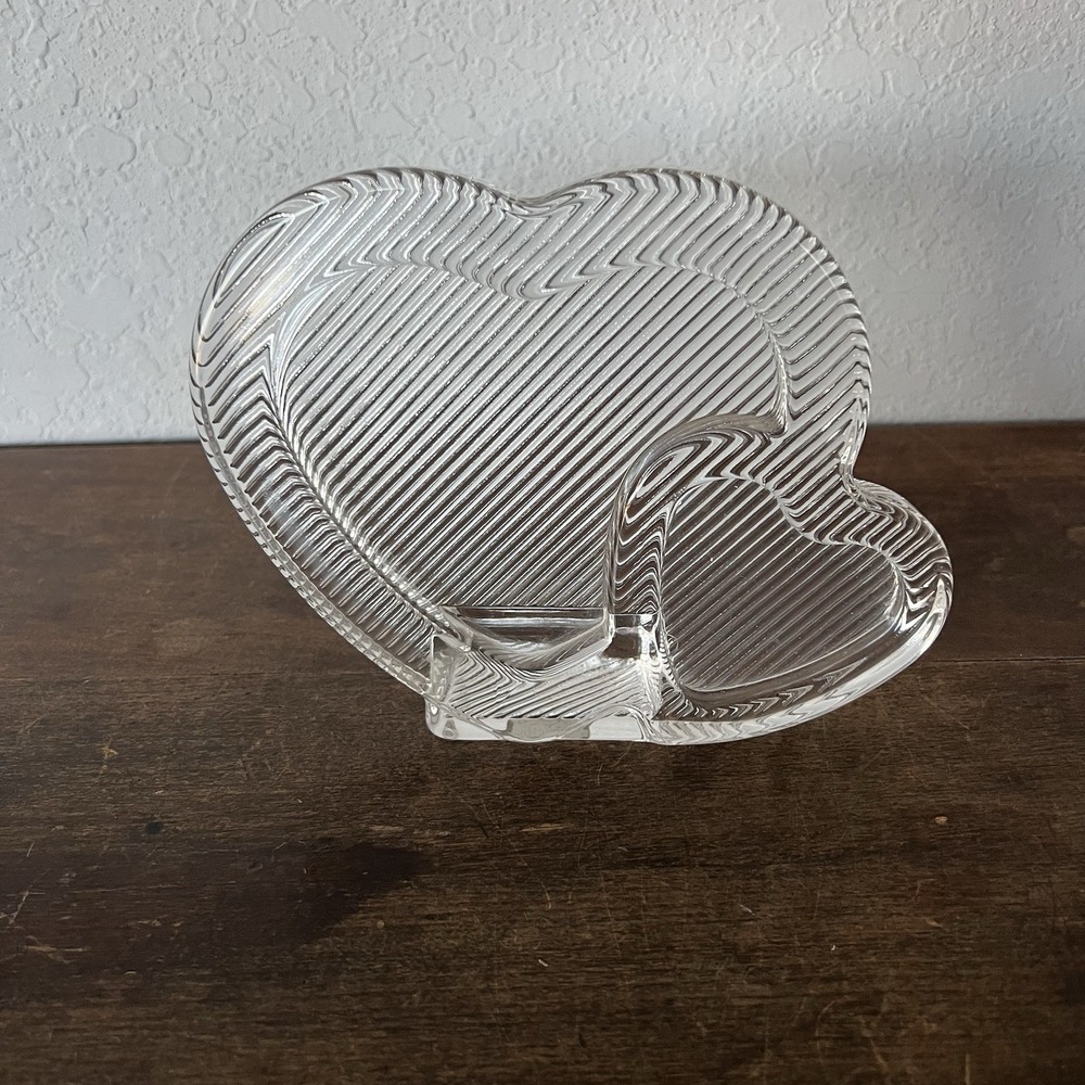 Mikasa Double‎ Heart Crystal Picture Frame - Hearts Photo Frame Made In Japan